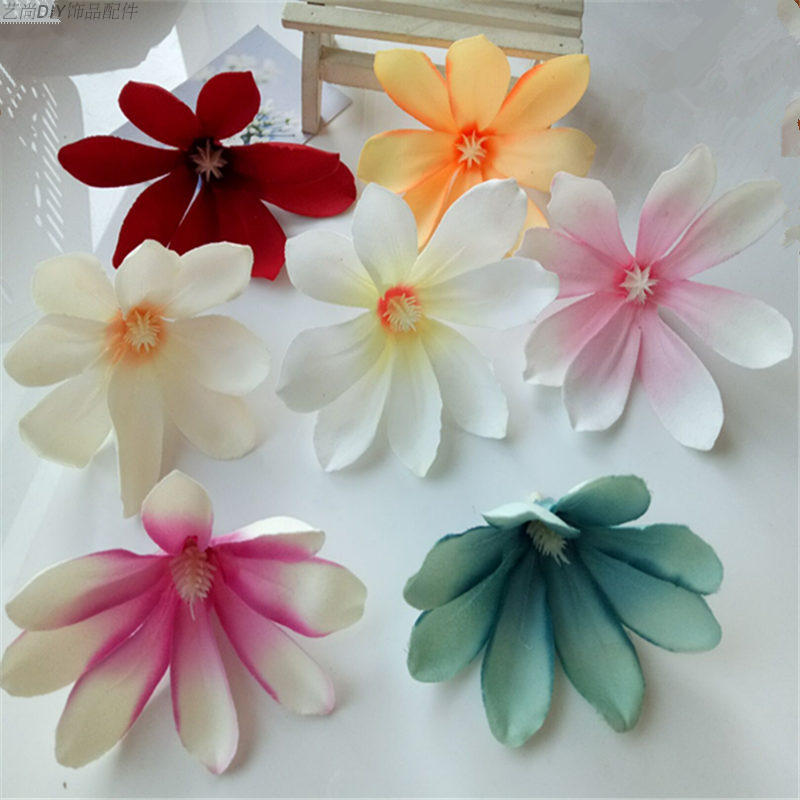 韩式唯美玉兰花发饰配件 手工搭配花朵兰花布艺  花环