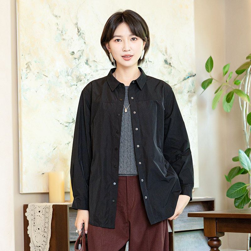 YUN韫秋季宽松百搭衬衫外套女