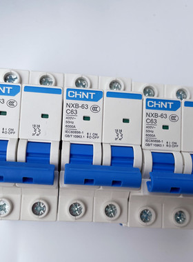 正泰断路器小型空气开关NXB63家用2p3p电闸漏电保护器NXB100a漏保