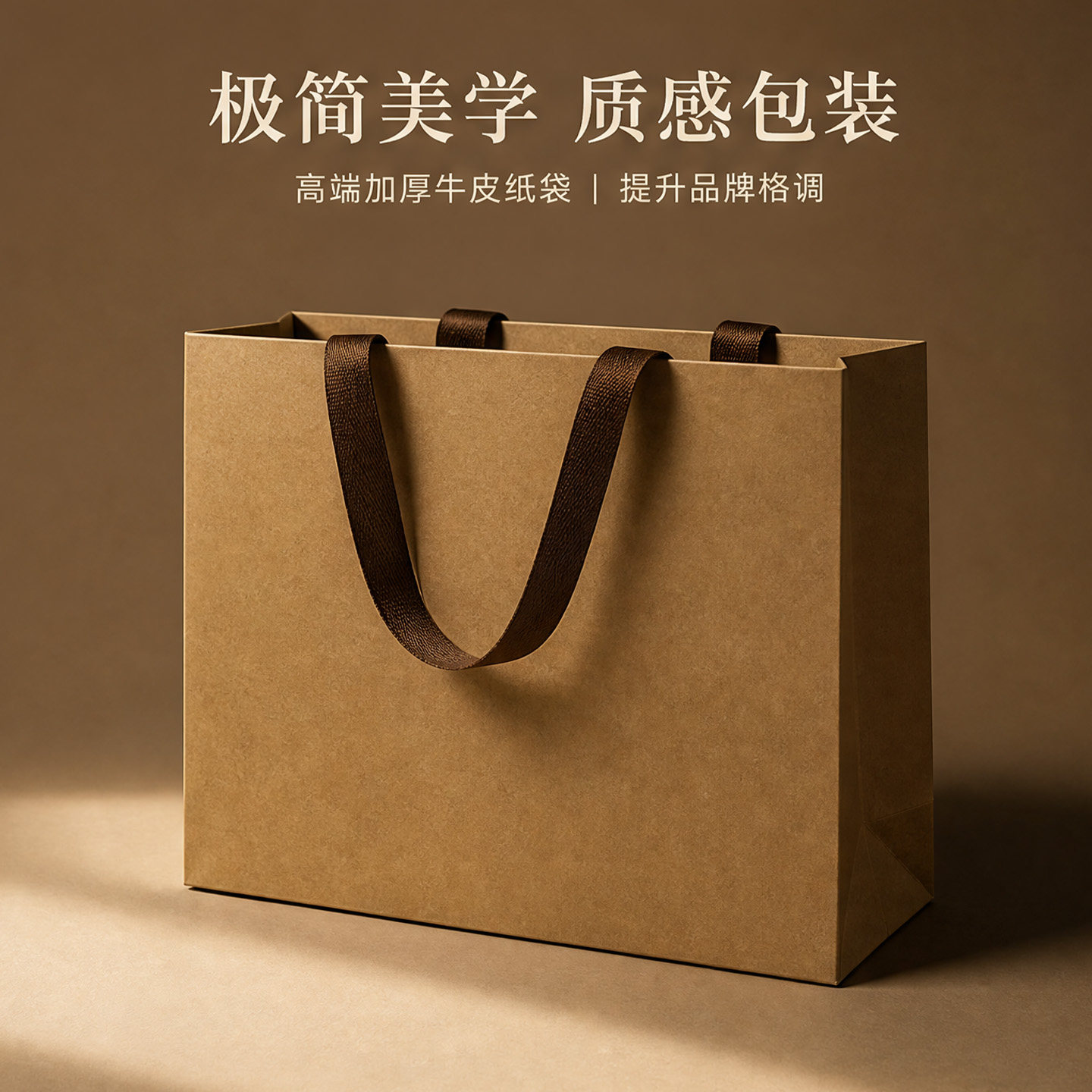 加厚牛皮纸袋礼品袋衣服包装袋女装店服装店手提袋购物袋定制logo