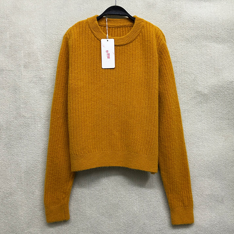 宽松百搭套头毛衣针织衫