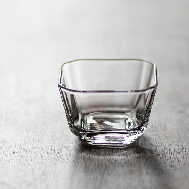 德国进口新中式古典透明  方形玻璃品茗杯加厚款品杯茶杯酒杯功夫