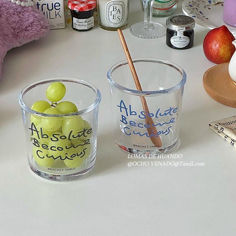 德国进口ins风简约咖啡杯冰美式玻璃杯设计感小众家用水杯饮料拿