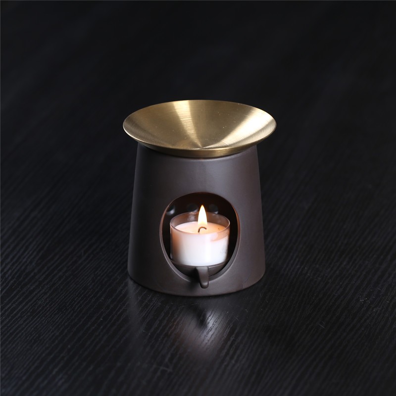德国进口陶瓷蜡烛加热熏香炉家用会所精油沉香粉块香熏灯檀香提香