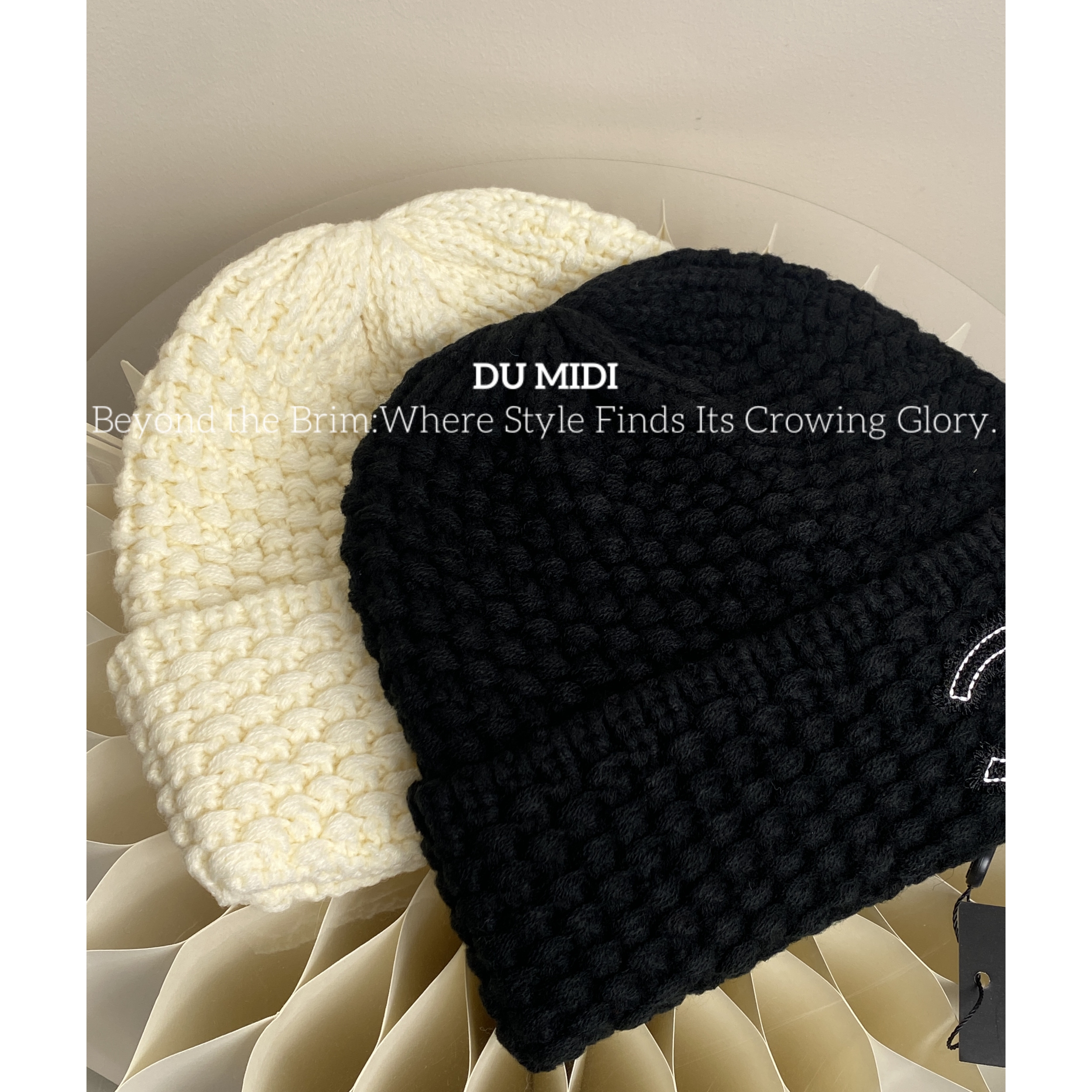 DUmidiamp新款时尚保暖针织帽