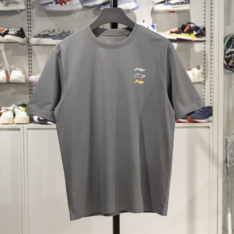 李宁男子短袖T恤2024春季新款吸湿排汗透气休闲圆领文化衫AHSU709,运动服/休闲服装,运动T恤,淘宝优惠券,粉丝福利购,淘宝优惠卷