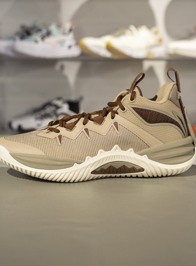 李宁篮球鞋2025夏新品反伍暴风男子轻量高回弹篮球外场鞋ABFV017