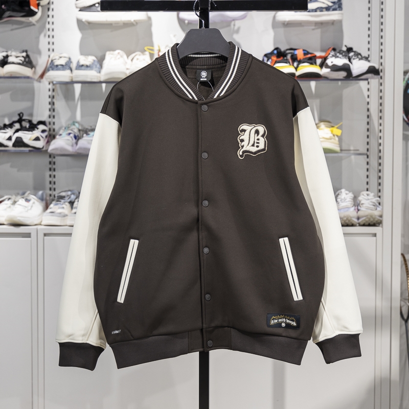 李宁针织夹克男子2025春季反伍系列加绒宽松棒球服外套AJDV003