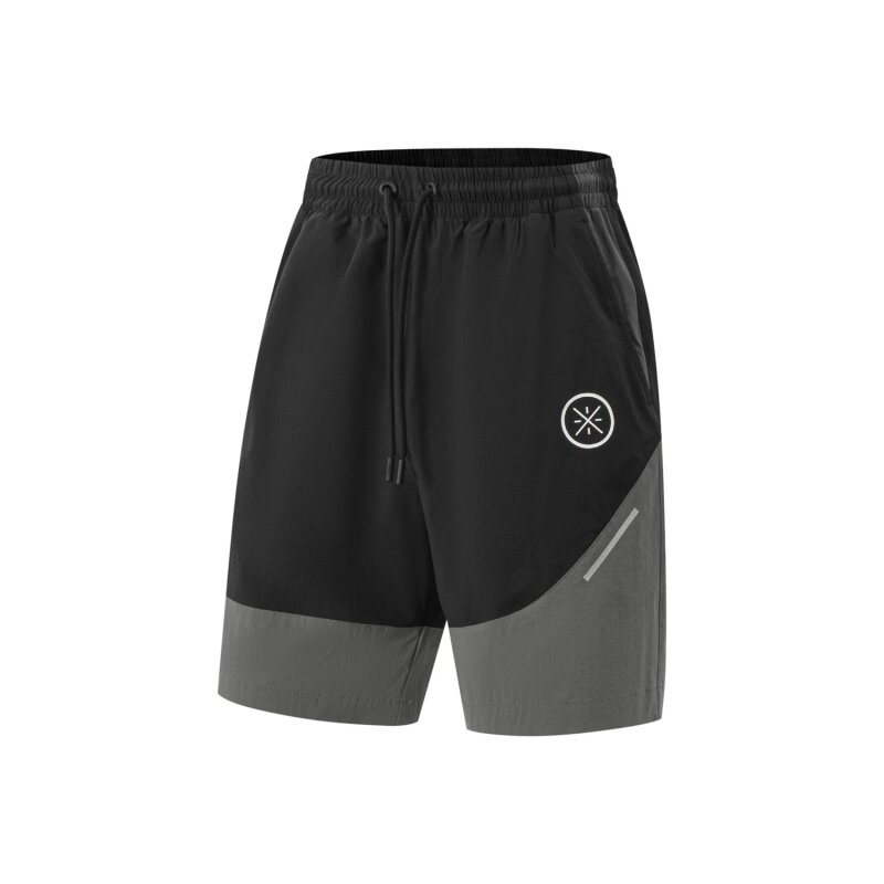 李宁运动短裤男子2025秋季新款冰感舒适吸湿排汗宽松短裤AKSV603