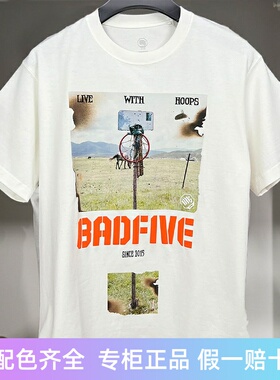 李宁短袖文化衫2024秋季新款反伍系列男子宽松圆领印花T恤AHSU153