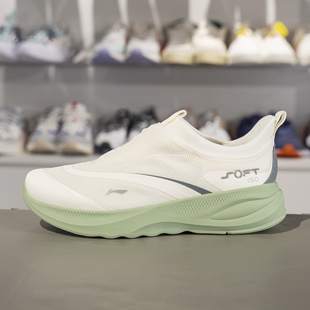 透气潮流休闲鞋 李宁男子SOFT 新款 2时来运转2025春季 AGLV005