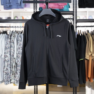 李宁运动外套男子2023秋季新款时尚百搭休闲开衫连帽卫衣YWDT349