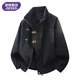 唐狮集团DESSO秋冬季 皮夹克薄轻便防风皮衣 复古翻领男士 新款 美式