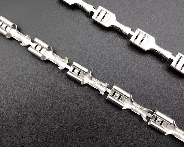 6.3插簧直连带5000插片端子连绕250插簧端子250端子直连总长19.5