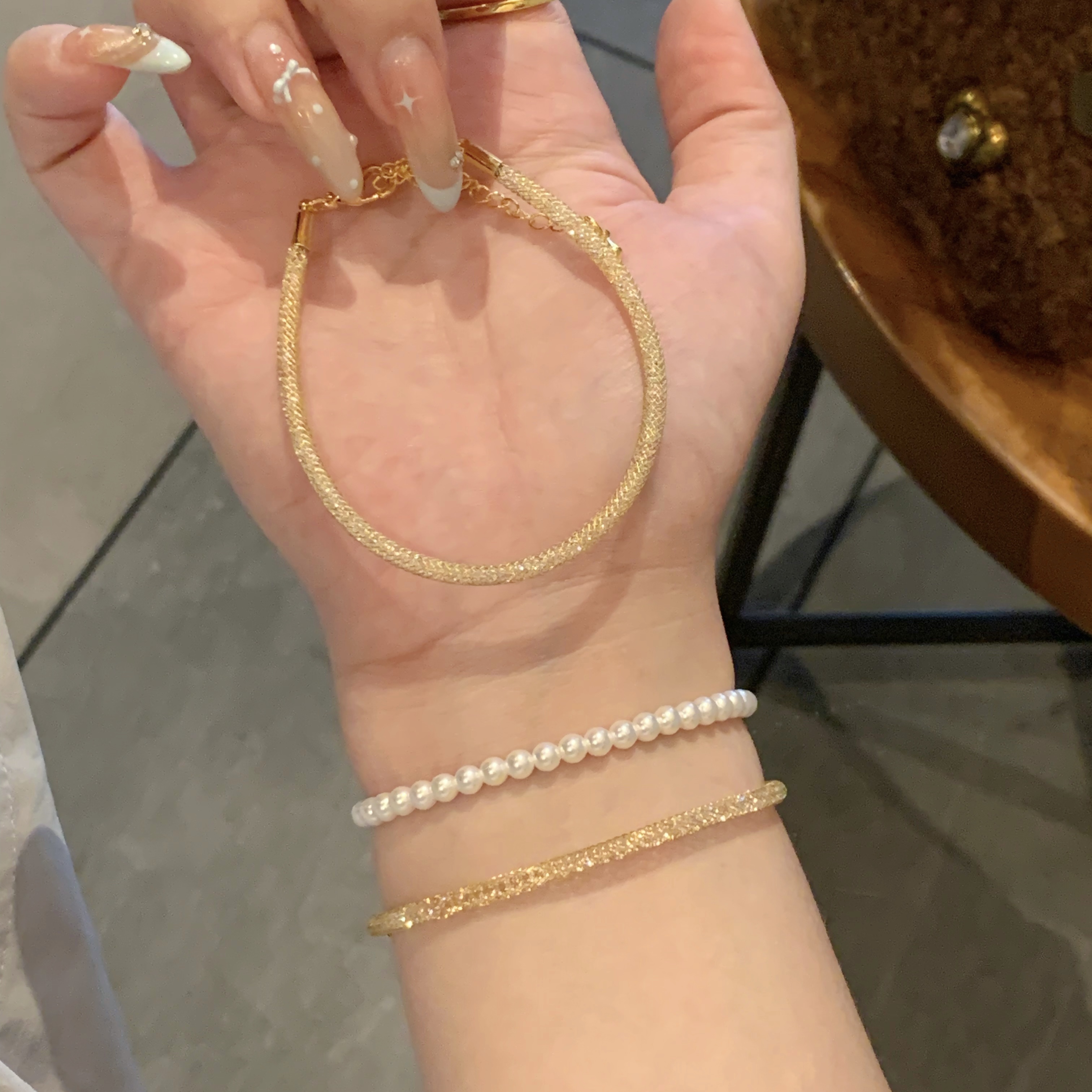 paula时序  爆闪钱袋子手链 S056