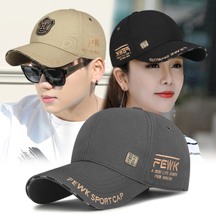 春秋季时尚金属标字母麦穗刺绣硬顶棒球帽男女街头遮阳透气鸭舌帽