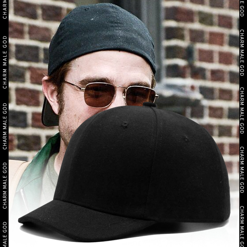 短檐硬顶棒球帽反戴全封口休闲帽