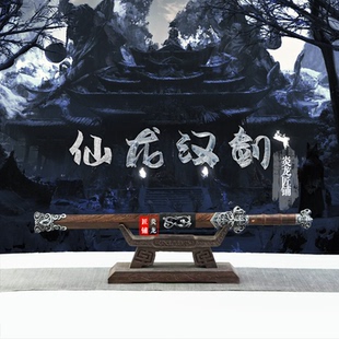 龙泉市镇宅宝剑古风仙龙汉剑花纹钢防身唐剑冷兵器收藏硬剑未开刃