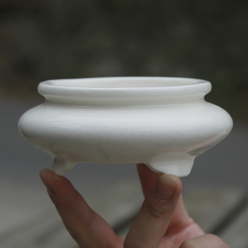 粗陶简约开片美观创意桌面摆件