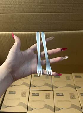 颜一好物 304不锈钢个性创意水果叉蛋糕叉甜品叉加厚点心叉西餐叉