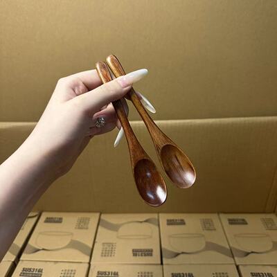 颜一好物木头勺子日式调羹