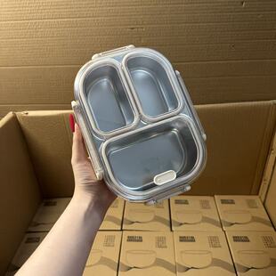 颜一好物 304不锈钢防串味分格饭盒上班族学生微波炉加热便当盒
