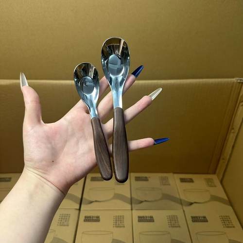 颜一好物18/10不锈钢元宝勺子