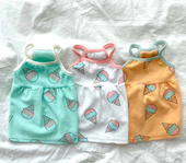 宠物比熊衣服夏季 冰激凌吊带裙可爱狗狗猫服饰小型犬泰迪背心 新款