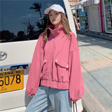 现货春款主推款休闲卫衣短外套163-W60-P110-控168，女装短外套，拾菱