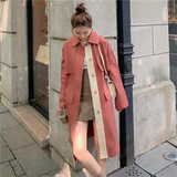 大量现货收藏加购超高工装长款撞色风衣外套163-W01-P125-控188，女装风衣，拾菱