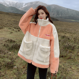 拼色羊羔毛现货163-0566-P140-控208,女装棉衣/棉服,拾菱