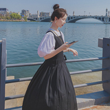 爆款现货！数据好前后两穿裙子+泡泡袖上衣163-6682-P115-控168，女装套装/套裙，拾菱