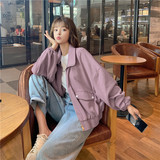 现货春款主推款休闲卫衣短外套163-W60-P110-控168，女装短外套，拾菱