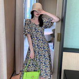 现货主推花色纯色都有灯笼袖连衣裙163-Q88-P90-控138，女装连衣裙，拾菱