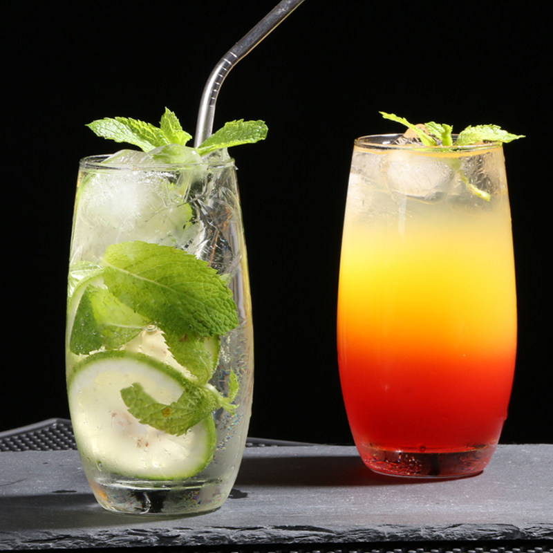 酒吧莫吉托mojito杯柯林杯鸡尾酒杯长饮杯海波杯调酒师果汁杯玻璃