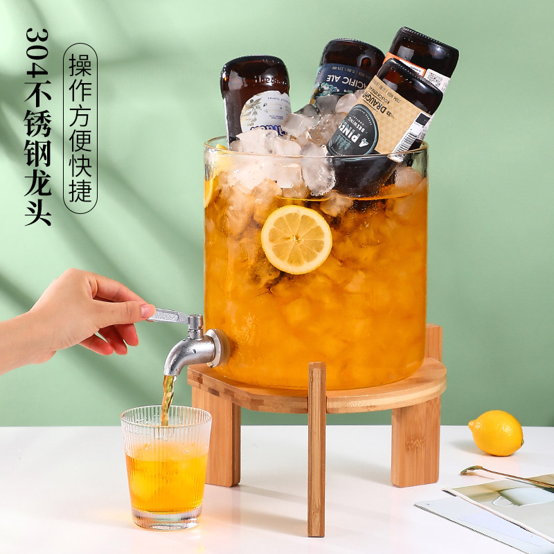 酒吧创意扎啤可乐桶果汁梅森
