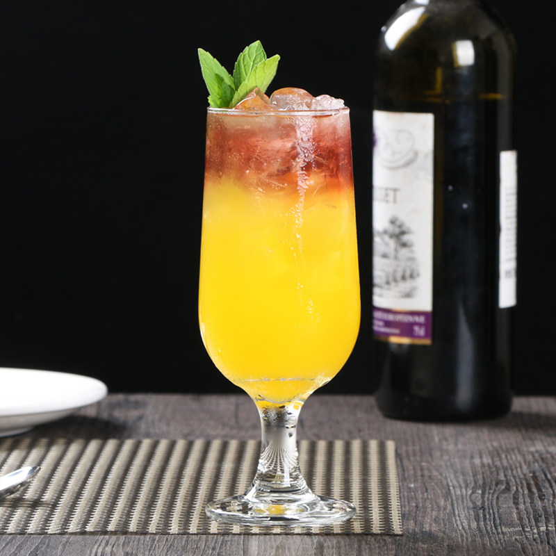 利比性感沙滩鸡尾酒杯高脚啤酒杯奶昔杯果汁杯特饮杯冷饮杯咖啡杯