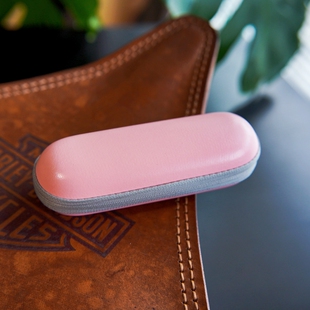 胶囊圆形眼镜盒抗压简约轻便小清新儿童镜盒男女拉链式眼镜收纳盒