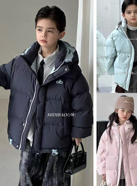儿童羽绒服2025冬季新款中大童连帽加厚保暖外套男女童米迪堡新款