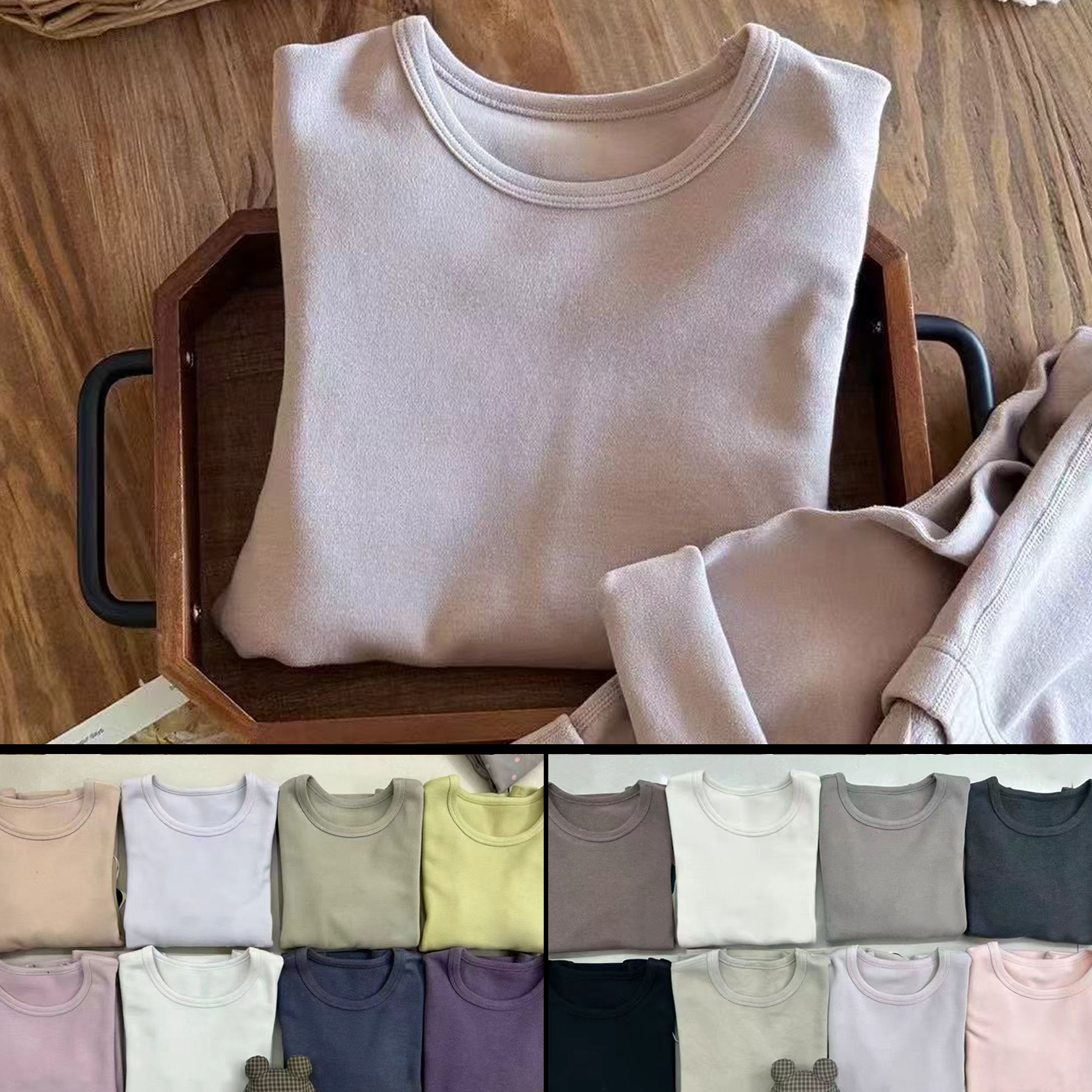 春田暖2025冬季儿童家居服套装