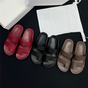 ANDS MB THE ROW 罗马一字拖二舅勃肯凉拖鞋女夏外穿厚底外贸原单