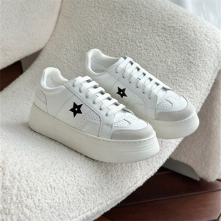 ANDS CK CD 新款休闲运动鞋厚底小白鞋增高鞋真皮女鞋纯原厂 外贸