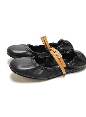 ANDS ANCE AC 晚晚鞋芭蕾鞋单鞋软皮软底真皮玛丽珍 早秋大码女鞋