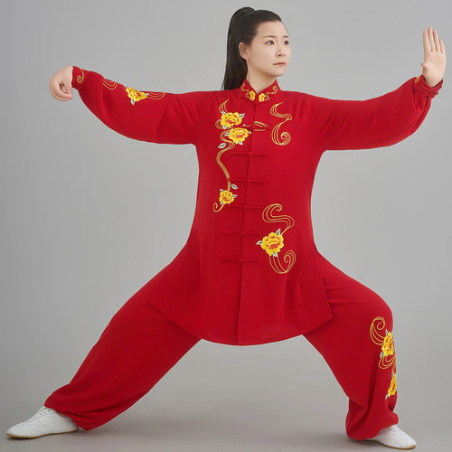 恋太极刺绣透气男女款太极服