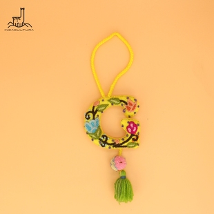 PERU秘鲁进口手工编织雪人手工毛线编织可爱包挂挂饰吊坠钥匙挂