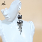 PERU秘鲁进口纯银TUMI图腾武士印加文化长耳坠耳饰南美特色饰品