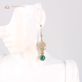 PERU秘鲁进口纯银TUMI图腾武士印加文化耳坠耳饰南美特色饰品