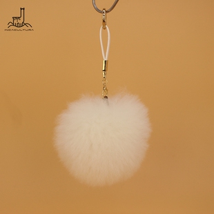INCACULTURA秘鲁品牌进口羊驼毛球包挂件钥匙扣柔软毛球配饰