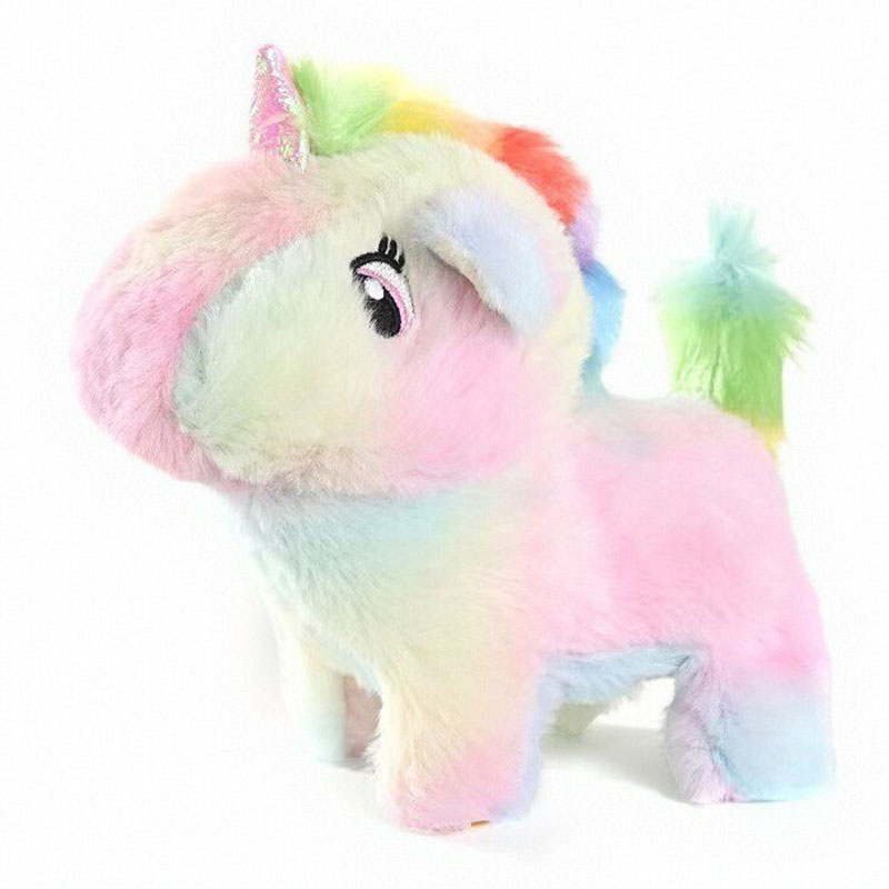 新品独角兽电动毛绒儿童玩具