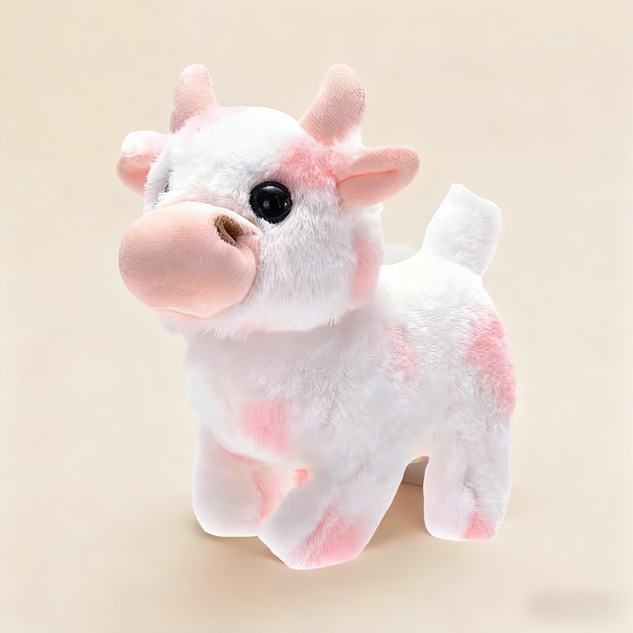 动毛绒奶牛会走路哞哞叫